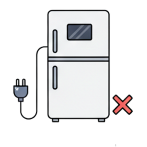 Refrigerator - No power<br>(Inspection fee)